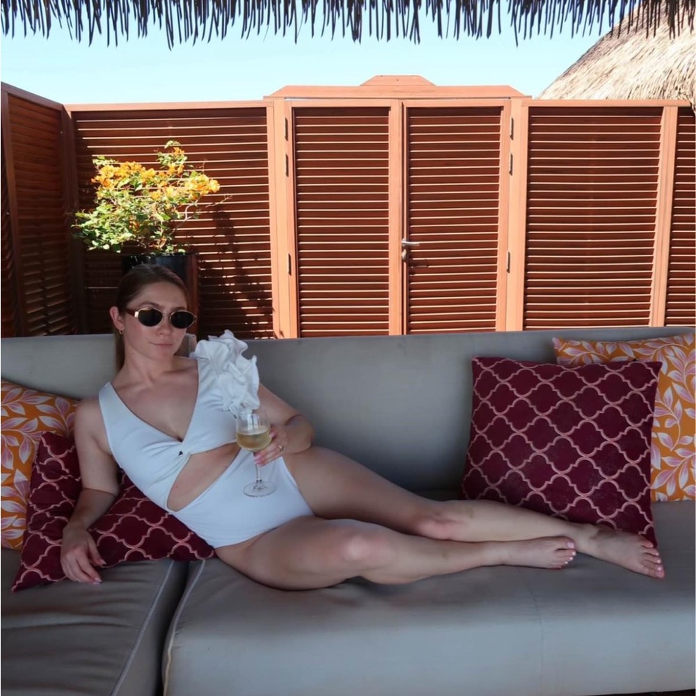 White swimsuit